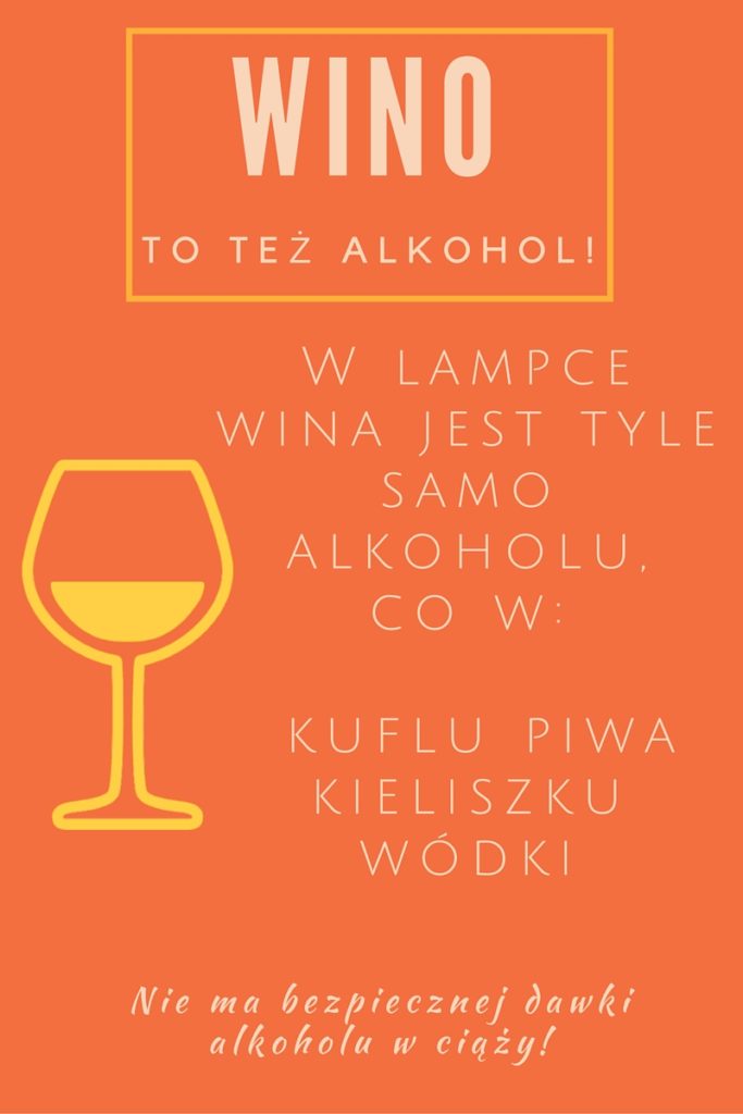 alkohol w ciąży, picie wina w ciąży